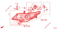 SCHEINWERFER  für Honda CIVIC TOURER 1.8 LIFESTYLE 5 Türen 6 gang-Schaltgetriebe 2017