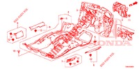 BODENMATTE/ISOLATOR  für Honda CIVIC TOURER 1.8 LIFESTYLE 5 Türen 5 gang automatikgetriebe 2017