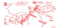 EMBLEME/WARNETIKETTEN  für Honda CR-V 2.0 EXECUTIVE 5 Türen 5 gang automatikgetriebe 2012