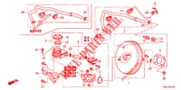 HAUPTBREMSZYLINDER/MASTER POWER (LH) (1) für Honda CR-V 2.0 EXECUTIVE 5 Türen 5 gang automatikgetriebe 2012