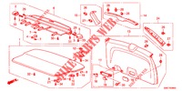 HECKKLAPPENVERKLEIDUNG/ TAFELVERKLEIDUNG, HINTEN(2D)  für Honda CR-V 2.0 EXECUTIVE 5 Türen 5 gang automatikgetriebe 2012