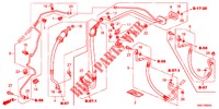 KLIMAANLAGE (FLEXIBLES/TUYAUX) (LH) (2.0L) (2.4L) für Honda CR-V 2.0 EXECUTIVE 5 Türen 5 gang automatikgetriebe 2012