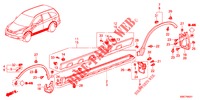 SEITENSCHWELLER ZIERLEISTE/SCHUTZ  für Honda CR-V 2.0 EXECUTIVE 5 Türen 5 gang automatikgetriebe 2012