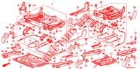 SITZKOMPONENTEN, HINTEN (2) für Honda CR-V 2.0 EXECUTIVE 5 Türen 5 gang automatikgetriebe 2012