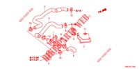 WASSERSCHLAUCH/HEIZUNGSSCHACHT (2.0L) für Honda CR-V 2.0 EXECUTIVE 5 Türen 5 gang automatikgetriebe 2012