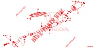AUSPUFFROHR/SCHALLDAEMPFER (2.0L) für Honda CR-V 2.0 COMFORT 5 Türen 6 gang-Schaltgetriebe 2013