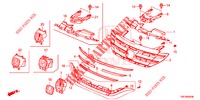 GRILL, VORNE/ZIERLEISTE  für Honda CR-V 2.0 COMFORT 5 Türen 6 gang-Schaltgetriebe 2013