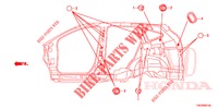 GUMMITUELLE (LATERAL) für Honda CR-V 2.0 COMFORT 5 Türen 6 gang-Schaltgetriebe 2013