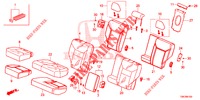 RUECKSITZ/SITZGURT,(2D)  für Honda CR-V 2.0 COMFORT 5 Türen 6 gang-Schaltgetriebe 2013
