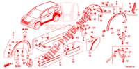 SEITENSCHWELLER ZIERLEISTE/SCHUTZ  für Honda CR-V 2.0 COMFORT 5 Türen 6 gang-Schaltgetriebe 2013