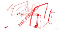 TUERFENSTER, HINTEN/REGLER  für Honda CR-V 2.0 COMFORT 5 Türen 6 gang-Schaltgetriebe 2013