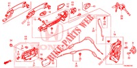 TUERSCHLOESSER, VORNE/AEUSSERER GRIFF  für Honda CR-V 2.0 COMFORT 5 Türen 6 gang-Schaltgetriebe 2013