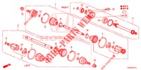 ANTRIEBSWELLE, VORNE/HALBWELLE (2.0L) für Honda CR-V 2.0 COMFORT 5 Türen 5 gang automatikgetriebe 2013