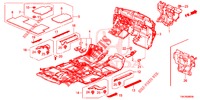BODENMATTE/ISOLATOR  für Honda CR-V 2.0 COMFORT 5 Türen 5 gang automatikgetriebe 2013