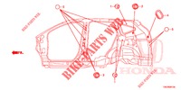GUMMITUELLE (LATERAL) für Honda CR-V 2.0 COMFORT 5 Türen 5 gang automatikgetriebe 2013
