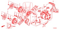 KLIMAANLAGE (COMPRESSEUR) (3) für Honda CR-V 2.0 COMFORT 5 Türen 5 gang automatikgetriebe 2013