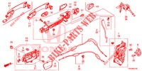 TUERSCHLOESSER, VORNE/AEUSSERER GRIFF  für Honda CR-V 2.0 COMFORT 5 Türen 5 gang automatikgetriebe 2013