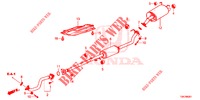 AUSPUFFROHR/SCHALLDAEMPFER (2.0L) für Honda CR-V 2.0 ELEGANCE 5 Türen 6 gang-Schaltgetriebe 2013
