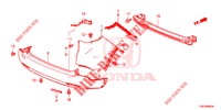 HINTERER STOSSFAENGER  für Honda CR-V 2.0 ELEGANCE 5 Türen 6 gang-Schaltgetriebe 2013