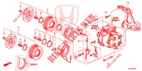 KLIMAANLAGE (COMPRESSEUR) (3) für Honda CR-V 2.0 ELEGANCE 5 Türen 6 gang-Schaltgetriebe 2013