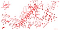 RUECKSITZ/SITZGURT,(2D)  für Honda CR-V 2.0 ELEGANCE 5 Türen 6 gang-Schaltgetriebe 2013