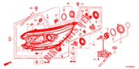 SCHEINWERFER  für Honda CR-V 2.0 ELEGANCE 5 Türen 6 gang-Schaltgetriebe 2013