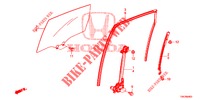 TUERFENSTER, HINTEN/REGLER  für Honda CR-V 2.0 ELEGANCE 5 Türen 6 gang-Schaltgetriebe 2013