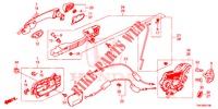 TUERSCHLOESSER, HINTEN/AEUSSERER GRIFF  für Honda CR-V 2.0 ELEGANCE 5 Türen 6 gang-Schaltgetriebe 2013