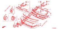 GRILL, VORNE/ZIERLEISTE  für Honda CR-V 2.0 ELEGANCE 5 Türen 5 gang automatikgetriebe 2013