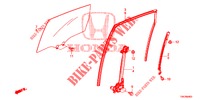 TUERFENSTER, HINTEN/REGLER  für Honda CR-V 2.0 ELEGANCE 5 Türen 5 gang automatikgetriebe 2013