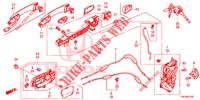 TUERSCHLOESSER, VORNE/AEUSSERER GRIFF  für Honda CR-V 2.0 ELEGANCE 5 Türen 5 gang automatikgetriebe 2013