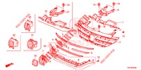 GRILL, VORNE/ZIERLEISTE  für Honda CR-V 2.0 ELEGANCE L 5 Türen 5 gang automatikgetriebe 2013