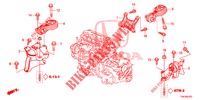 MOTORBEFESTIGUNGEN (2.0L) (AT) für Honda CR-V 2.0 ELEGANCE L 5 Türen 5 gang automatikgetriebe 2013