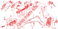 TUERSCHLOESSER, VORNE/AEUSSERER GRIFF  für Honda CR-V 2.0 ELEGANCE L 5 Türen 5 gang automatikgetriebe 2013