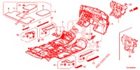 BODENMATTE/ISOLATOR  für Honda CR-V 2.0 EXECUTIVE 5 Türen 6 gang-Schaltgetriebe 2013