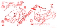 EMBLEME/WARNETIKETTEN  für Honda CR-V 2.0 EXECUTIVE 5 Türen 6 gang-Schaltgetriebe 2013