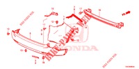 HINTERER STOSSFAENGER  für Honda CR-V 2.0 EXECUTIVE 5 Türen 6 gang-Schaltgetriebe 2013