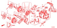 KLIMAANLAGE (COMPRESSEUR) (3) für Honda CR-V 2.0 EXECUTIVE 5 Türen 6 gang-Schaltgetriebe 2013