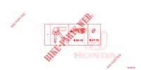 SCHLOSSZYLINDER (INTELLIGENT) (LH) für Honda CR-V 2.0 EXECUTIVE 5 Türen 6 gang-Schaltgetriebe 2013
