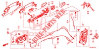 TUERSCHLOESSER, VORNE/AEUSSERER GRIFF  für Honda CR-V 2.0 EXECUTIVE 5 Türen 6 gang-Schaltgetriebe 2013
