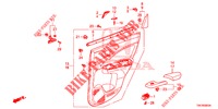 TUERVERKLEIDUNG, HINTEN(4D)  für Honda CR-V 2.0 EXECUTIVE 5 Türen 6 gang-Schaltgetriebe 2013