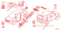 EMBLEME/WARNETIKETTEN  für Honda CR-V 2.0 EXECUTIVE 5 Türen 5 gang automatikgetriebe 2013