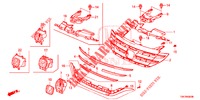 GRILL, VORNE/ZIERLEISTE  für Honda CR-V 2.0 EXECUTIVE 5 Türen 5 gang automatikgetriebe 2013
