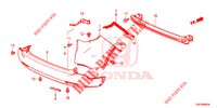 HINTERER STOSSFAENGER  für Honda CR-V 2.0 EXECUTIVE 5 Türen 5 gang automatikgetriebe 2013