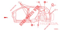 GUMMITUELLE (LATERAL) für Honda CR-V 2.0 S 5 Türen 6 gang-Schaltgetriebe 2013
