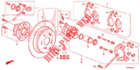 HINTERRADBREMSE (2) für Honda CR-V 2.0 S 5 Türen 6 gang-Schaltgetriebe 2013