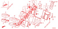 RUECKSITZ/SITZGURT,(2D)  für Honda CR-V 2.0 S 5 Türen 6 gang-Schaltgetriebe 2013