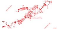 AUSPUFFROHR/SCHALLDAEMPFER (2.0L) für Honda CR-V 2.0 S 5 Türen 5 gang automatikgetriebe 2013