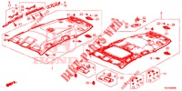 DACHVERKLEIDUNG (1) für Honda CR-V 2.0 S 5 Türen 5 gang automatikgetriebe 2013