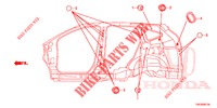 GUMMITUELLE (LATERAL) für Honda CR-V 2.0 S 5 Türen 5 gang automatikgetriebe 2013